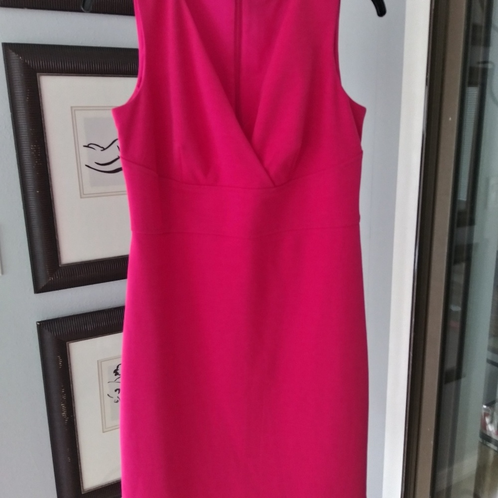Think Valentines Day!  Pink size 6 fitted dress